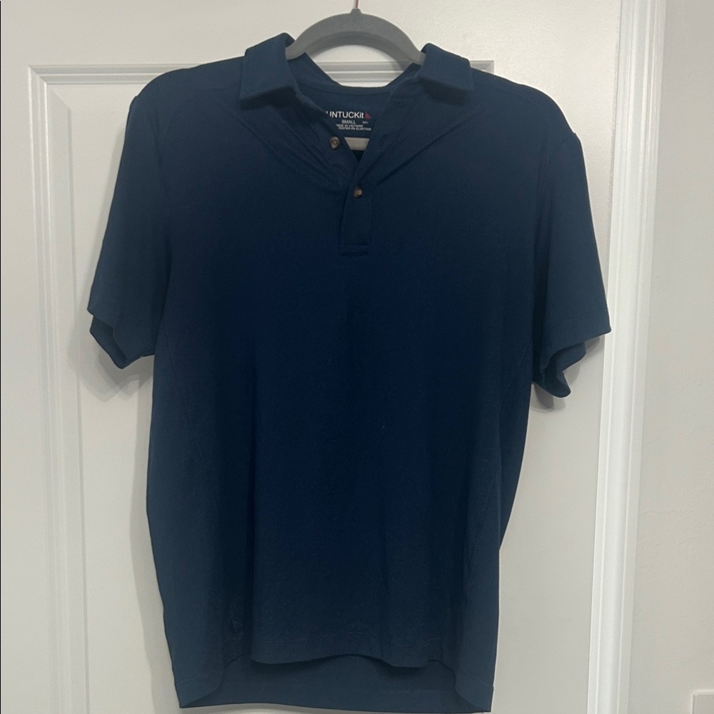 UNTUCKit Men's Navy Polo Shirt